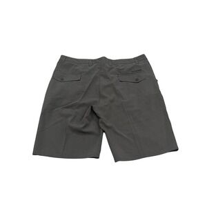 Men's Travis Mathew Gray Striped Polyester Blend Shorts 36